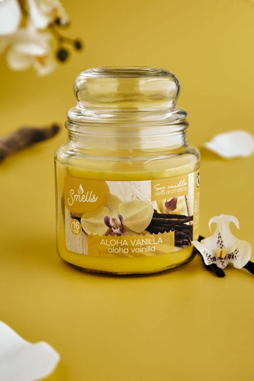 Aloha Vanilla Single Wick Scented Candle, 16 oz